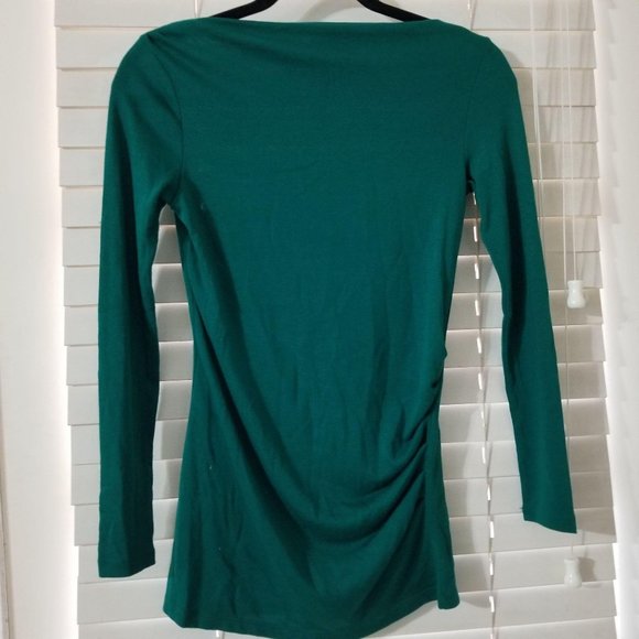 Ann Taylor Sweaters - Ann Taylor XSP Green Boat Neck Sweater